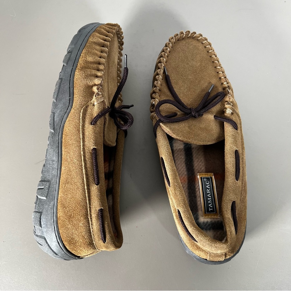 TAMARAC NEVADA Men`s Size 8 Tan Brown Comfort Slippers Shoes 722206